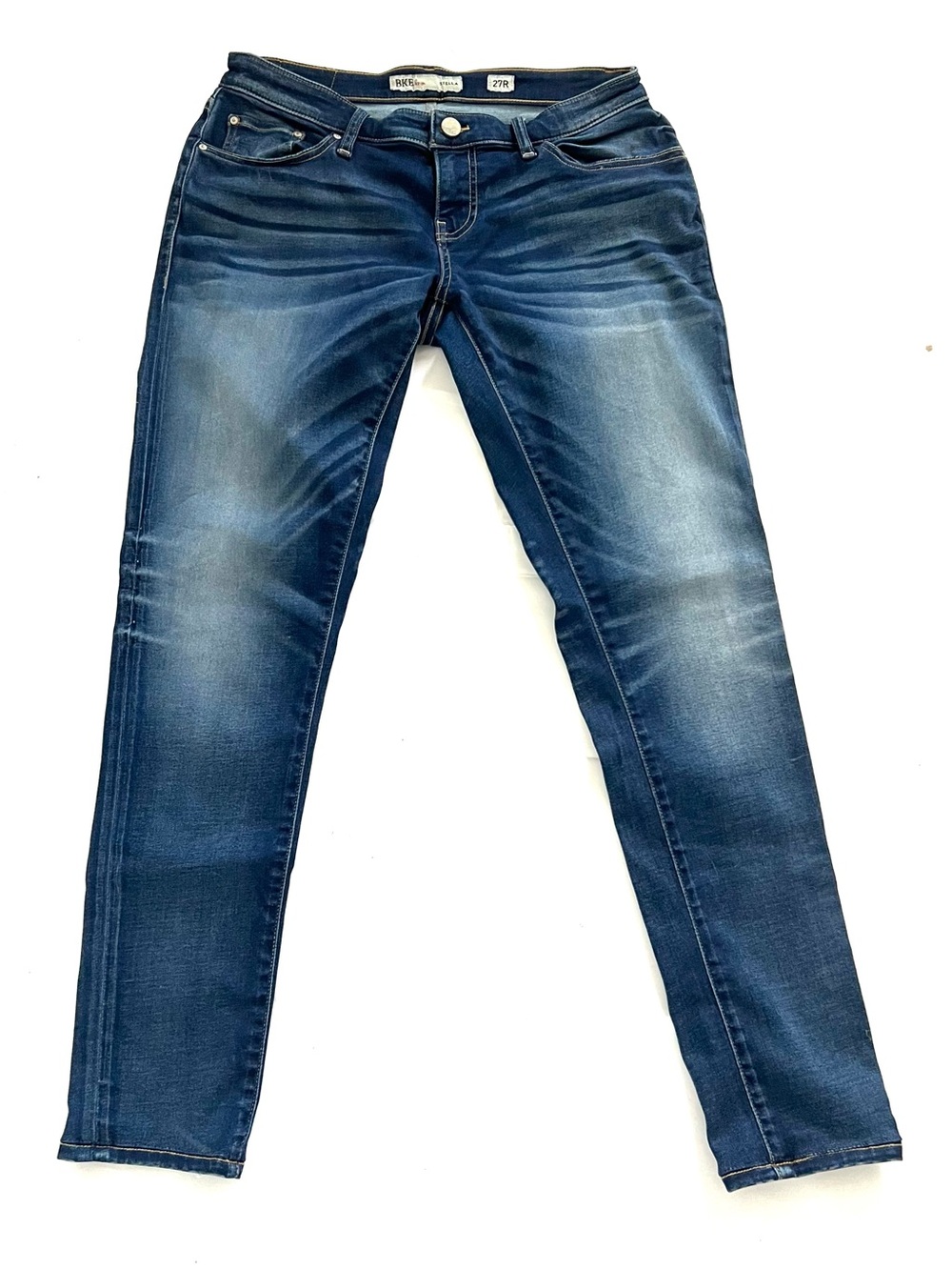 BKE Buckle Stella Women’s 27 X 29.5 Blue Low Rise Skinny Stretch Denim Y2K